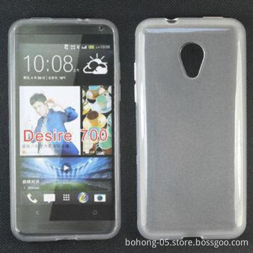 TPU case for HTC desire 700, different colors available, MOQ 500PCS each color